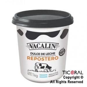 DULCE DE LECHE VACALIN REPOSTERO ESPECIAL X 1 kGR ENVASE PLASTICO